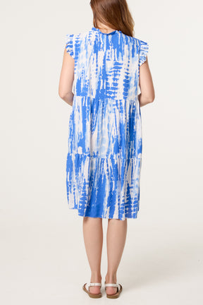 Abstract Brushstroke Mini Dress