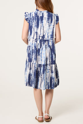 Abstract Brushstroke Mini Dress