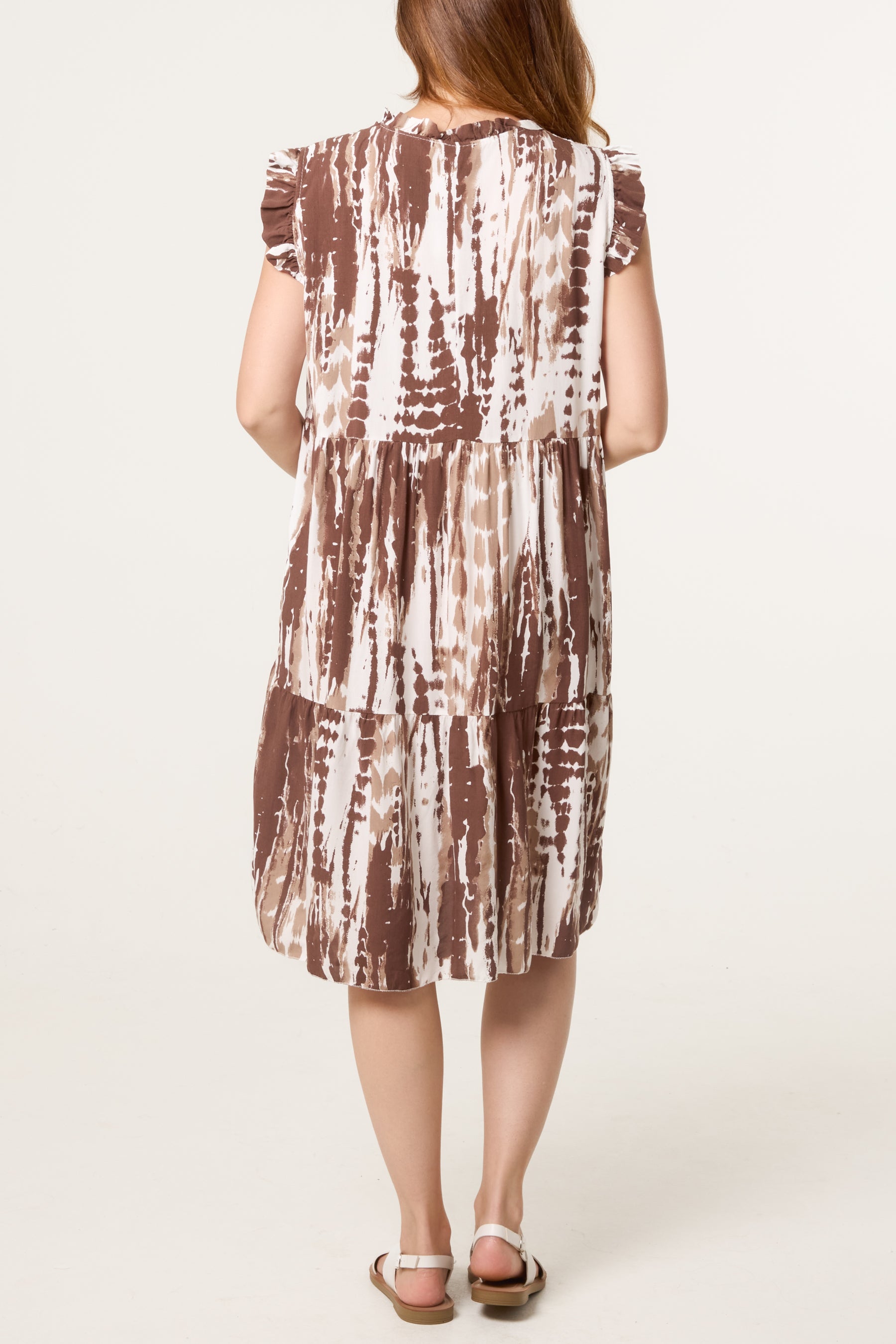 Abstract Brushstroke Mini Dress