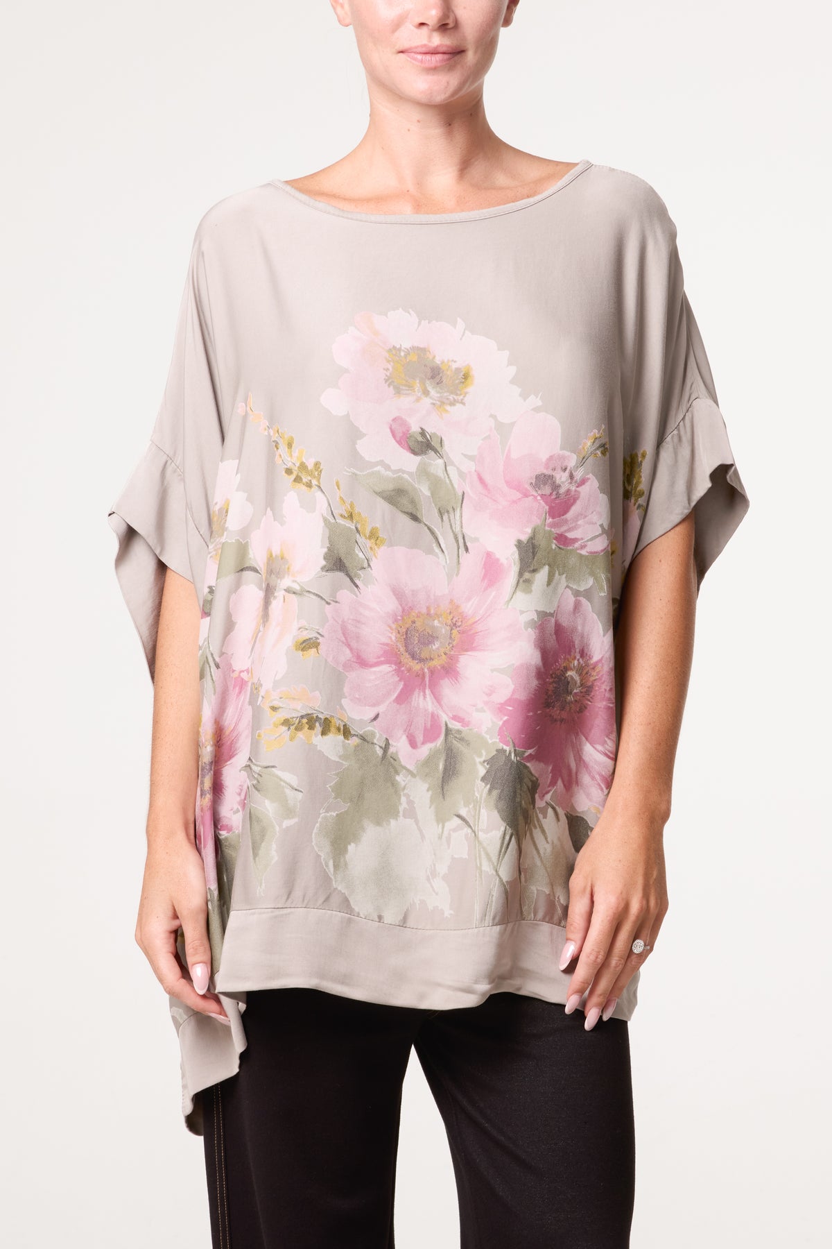 Soft Touch Flowerly Patterned Top