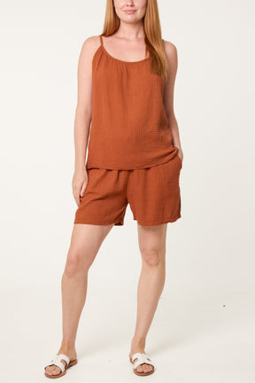 Essential Strappy Top & Short Co-Ord Set