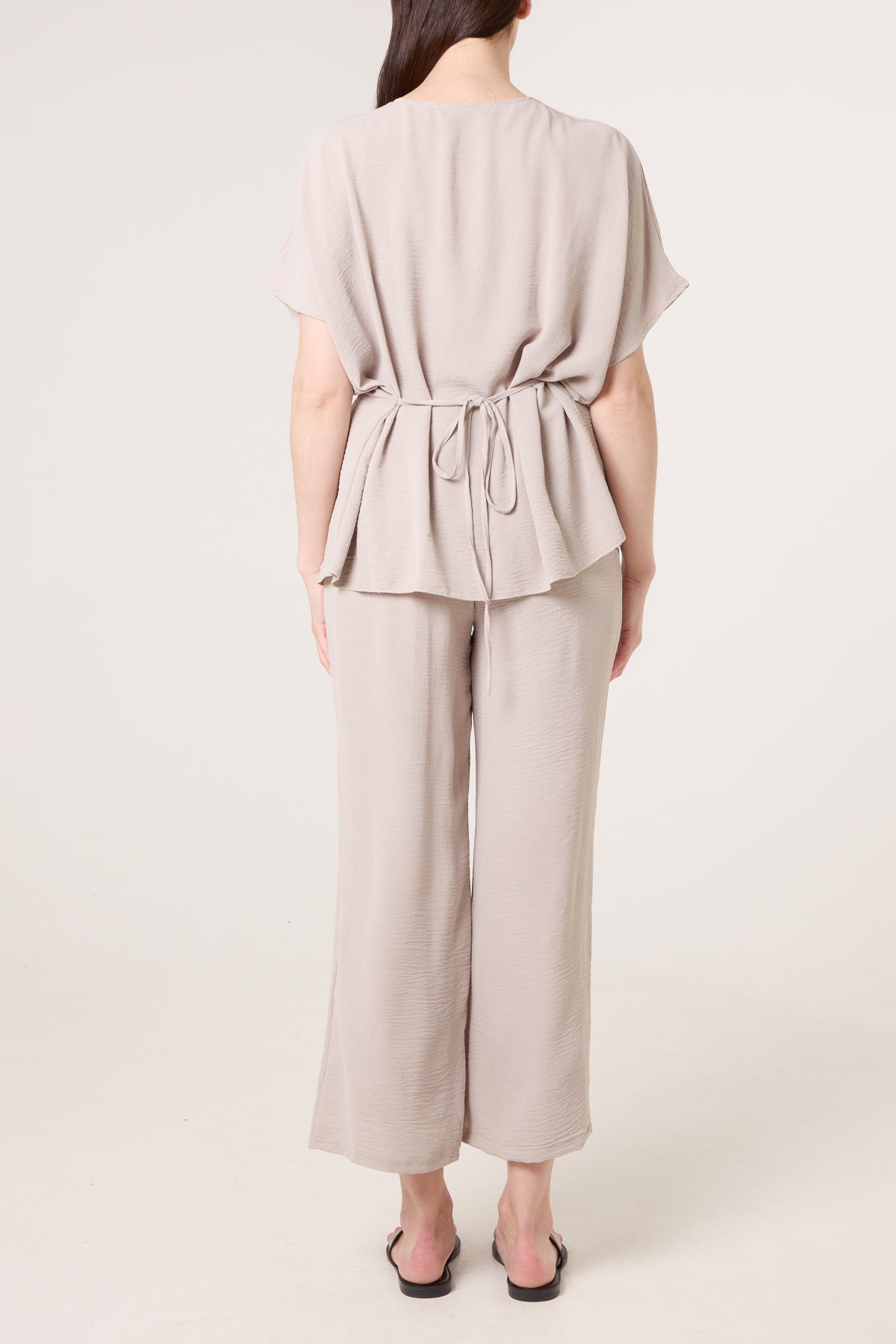 Two Piece Buckle Top & Trouser Set