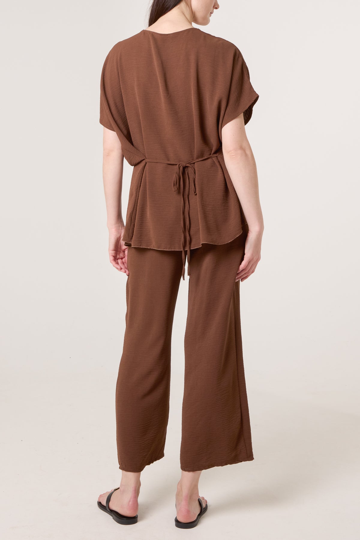 Two Piece Buckle Top & Trouser Set