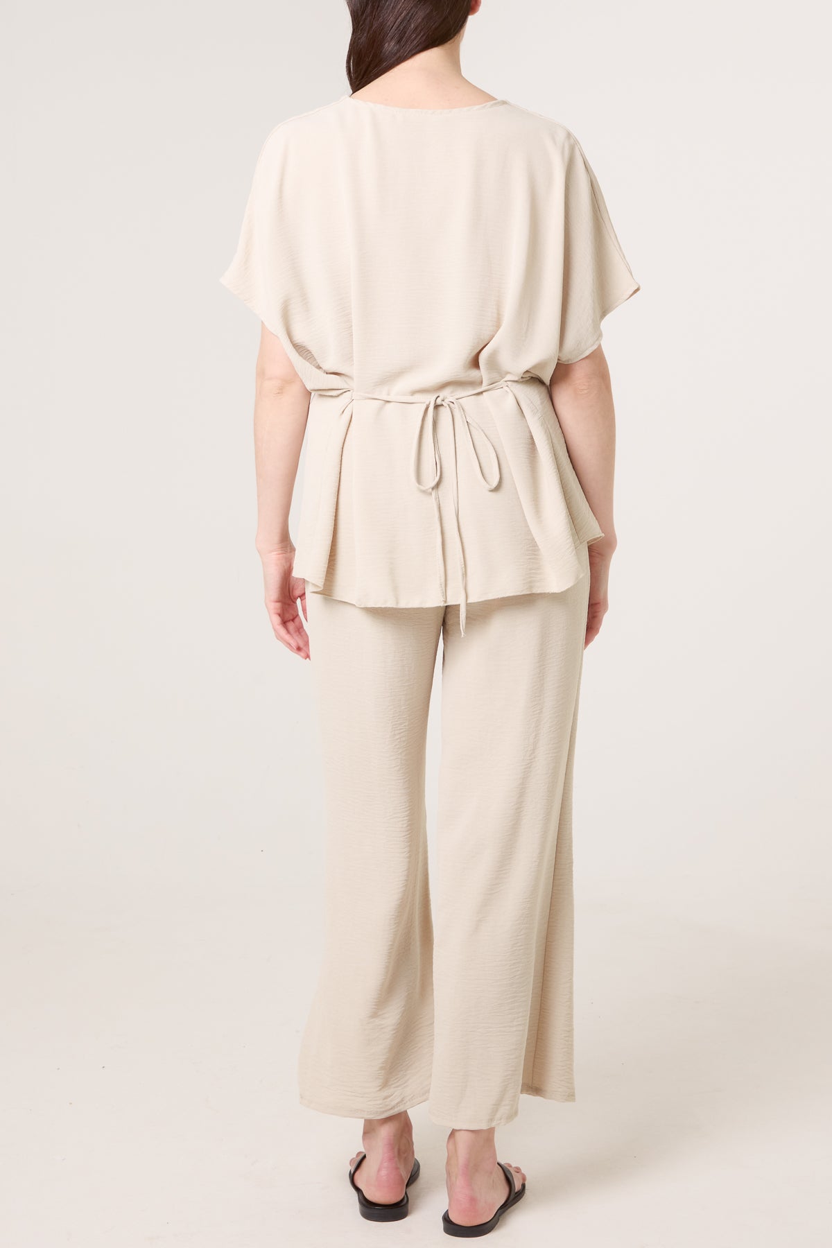 Two Piece Buckle Top & Trouser Set
