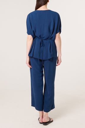 Two Piece Buckle Top & Trouser Set