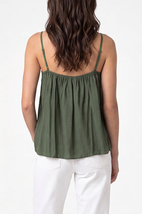 Ruffle Front Essential Strappy Top