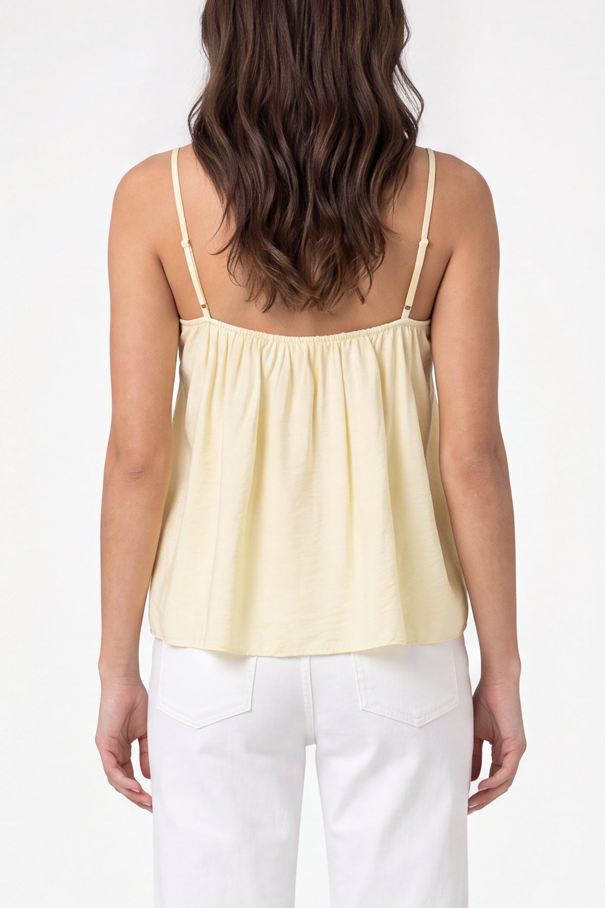 Ruffle Front Essential Strappy Top