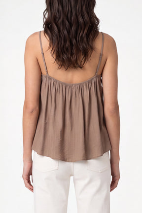 Ruffle Front Essential Strappy Top