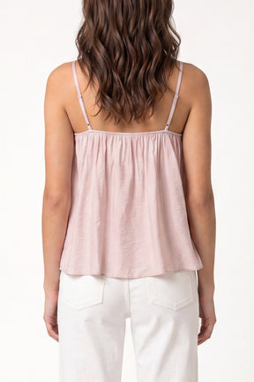 Ruffle Front Essential Strappy Top
