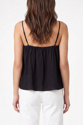 Ruffle Front Essential Strappy Top