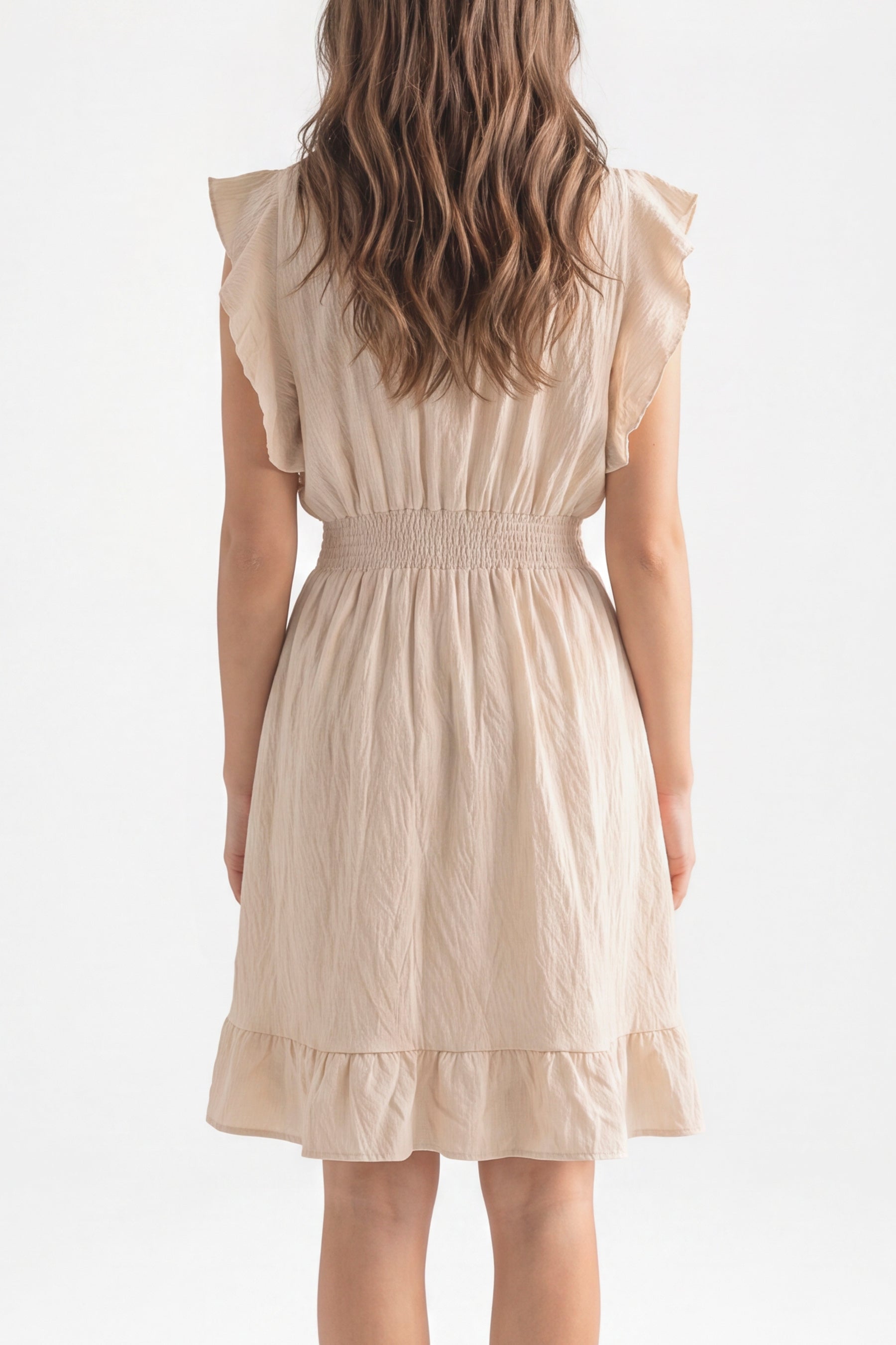 Essential Shirred Waist Mini Dress