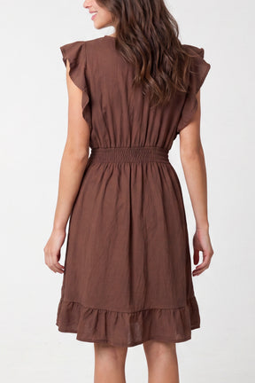Essential Shirred Waist Mini Dress