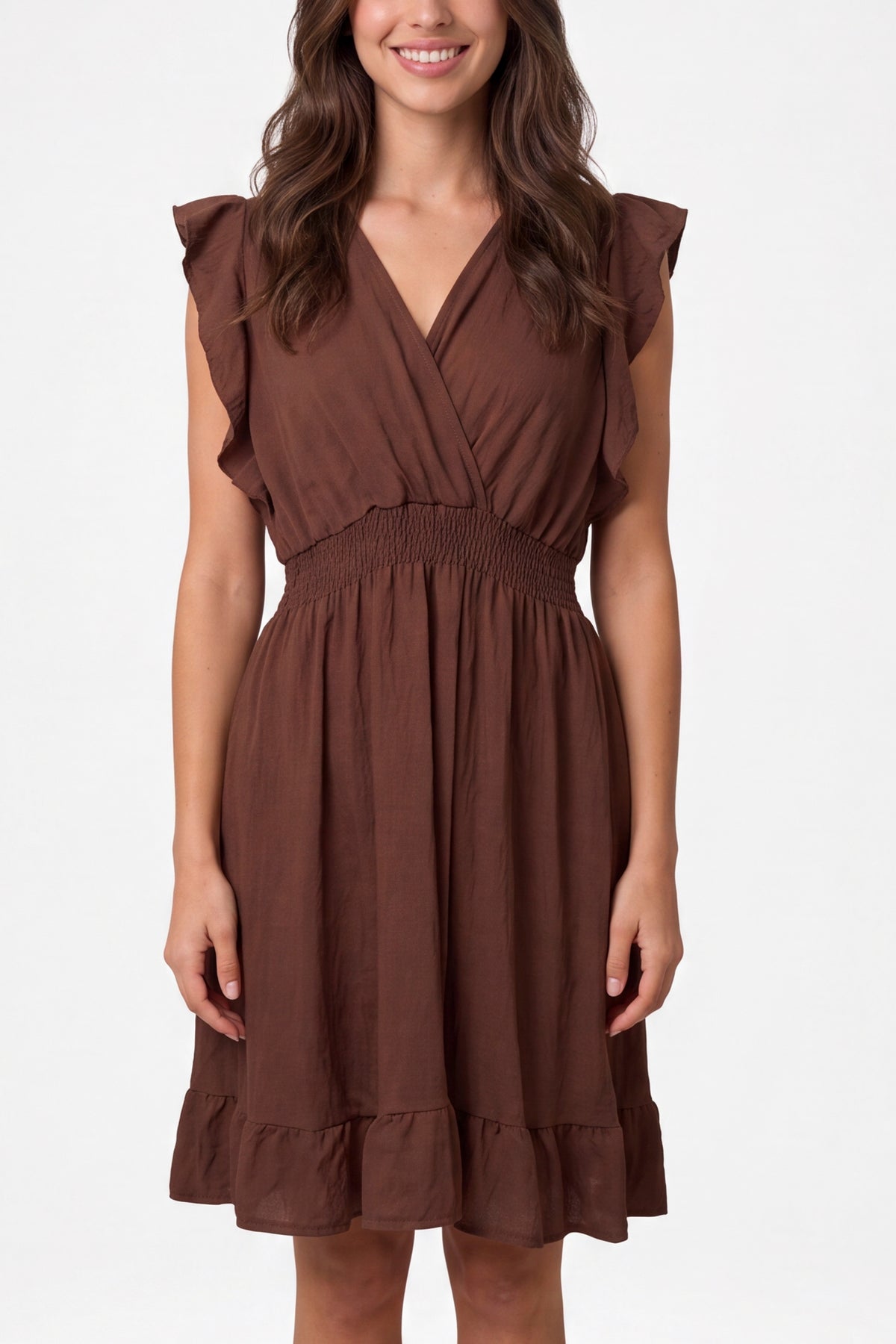 Essential Shirred Waist Mini Dress