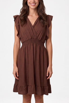Essential Shirred Waist Mini Dress