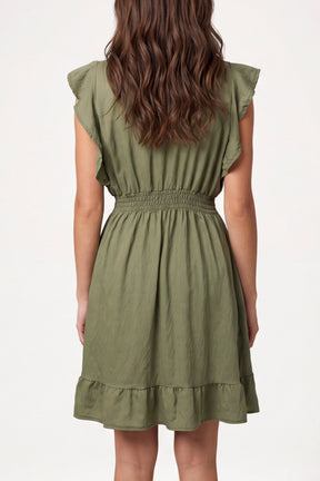 Essential Shirred Waist Mini Dress