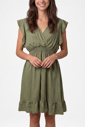 Essential Shirred Waist Mini Dress