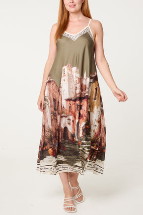 'Sweet Italian Summer' Satin Cami Dress