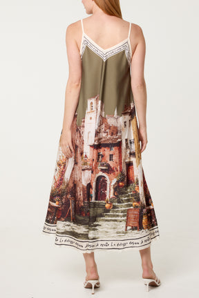 'Sweet Italian Summer' Satin Cami Dress