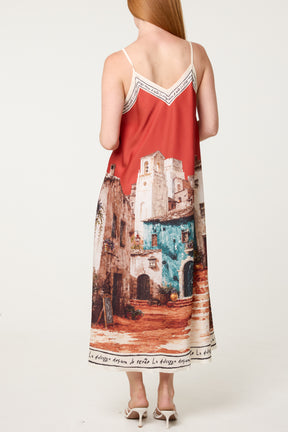 'Sweet Italian Summer' Satin Cami Dress