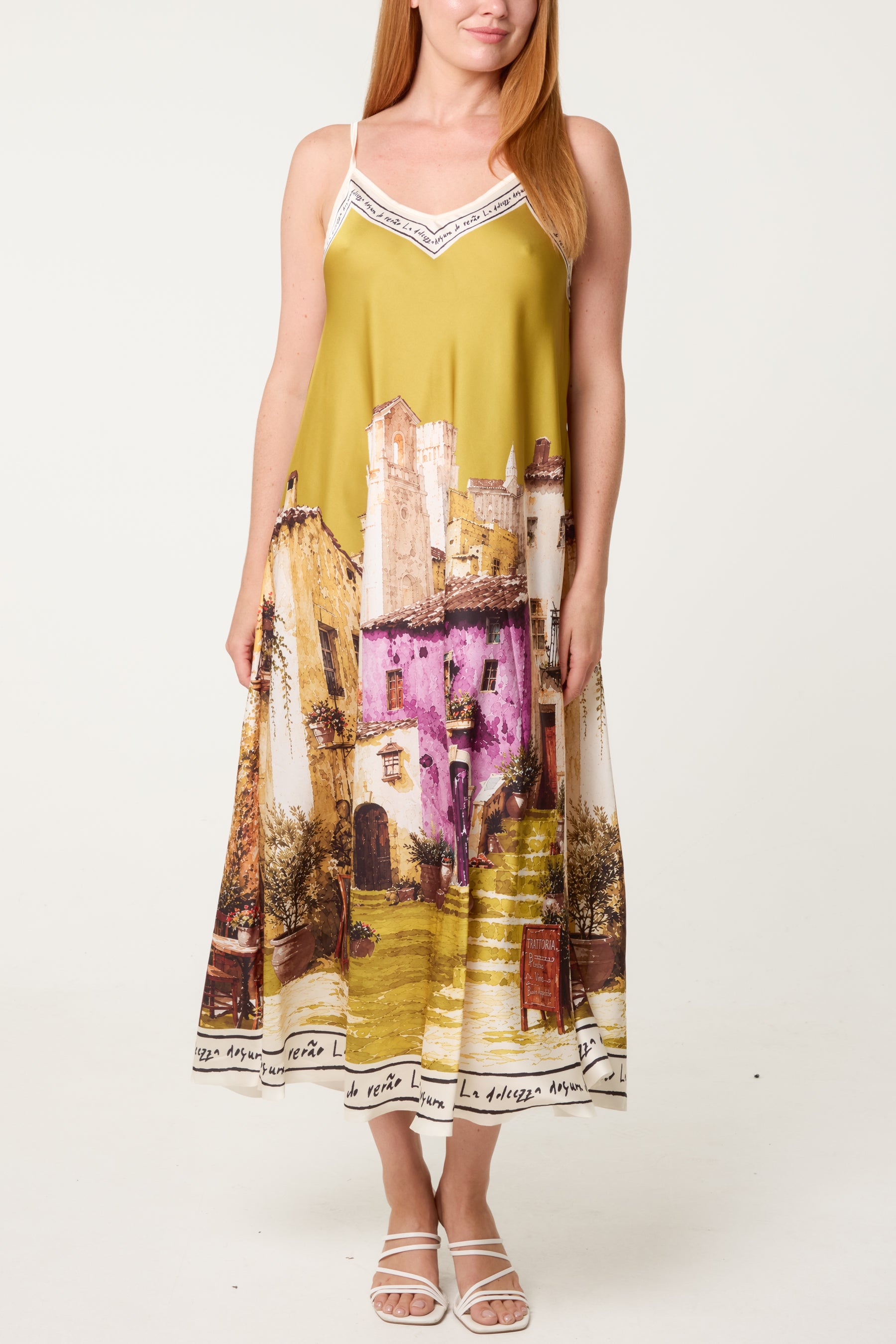 'Sweet Italian Summer' Satin Cami Dress