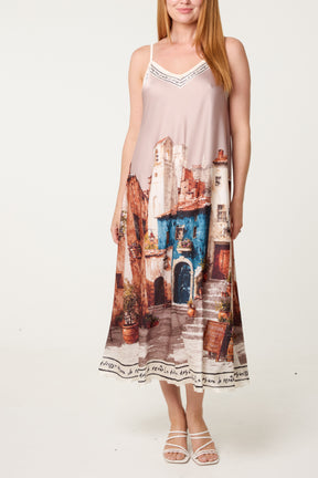 'Sweet Italian Summer' Satin Cami Dress