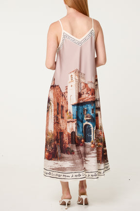 'Sweet Italian Summer' Satin Cami Dress