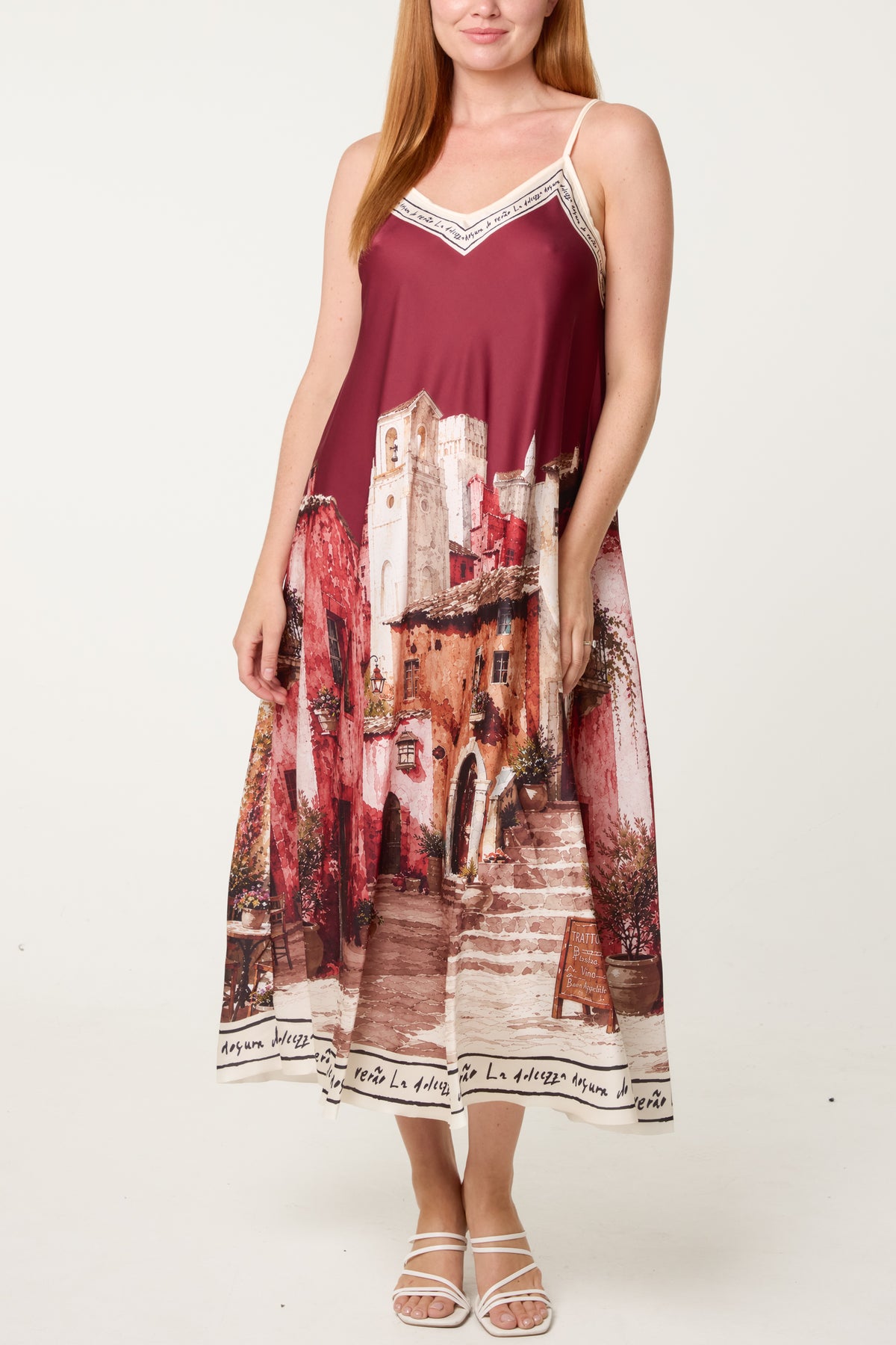 'Sweet Italian Summer' Satin Cami Dress