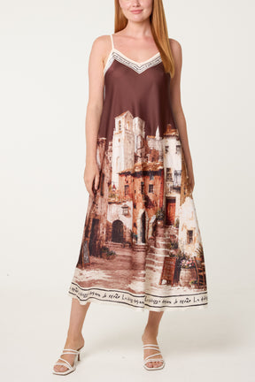 'Sweet Italian Summer' Satin Cami Dress
