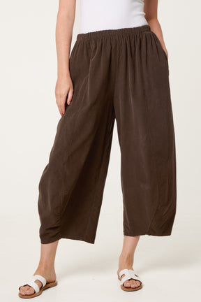 Courdroy Elasticated Waist Trousers With