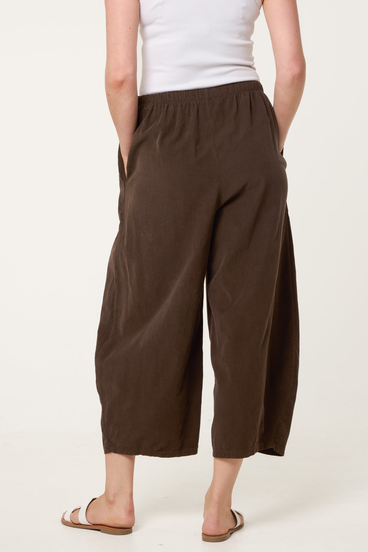 Courdroy Elasticated Waist Trousers