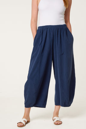 Courdroy Elasticated Waist Trousers With