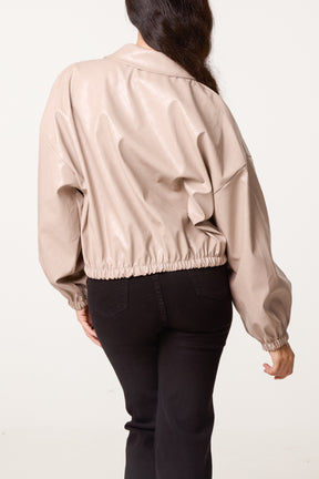 Textured Zip Through Jacket