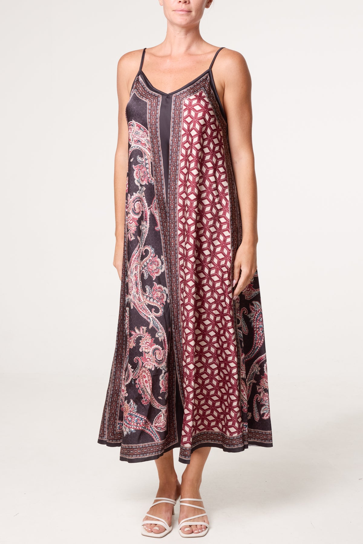 Mix Geo Patterned Dress