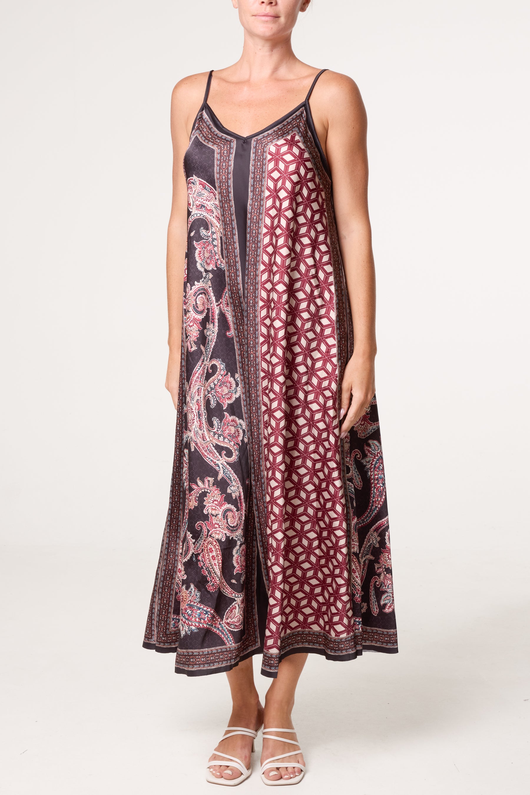 Mix Geo Patterned Dress