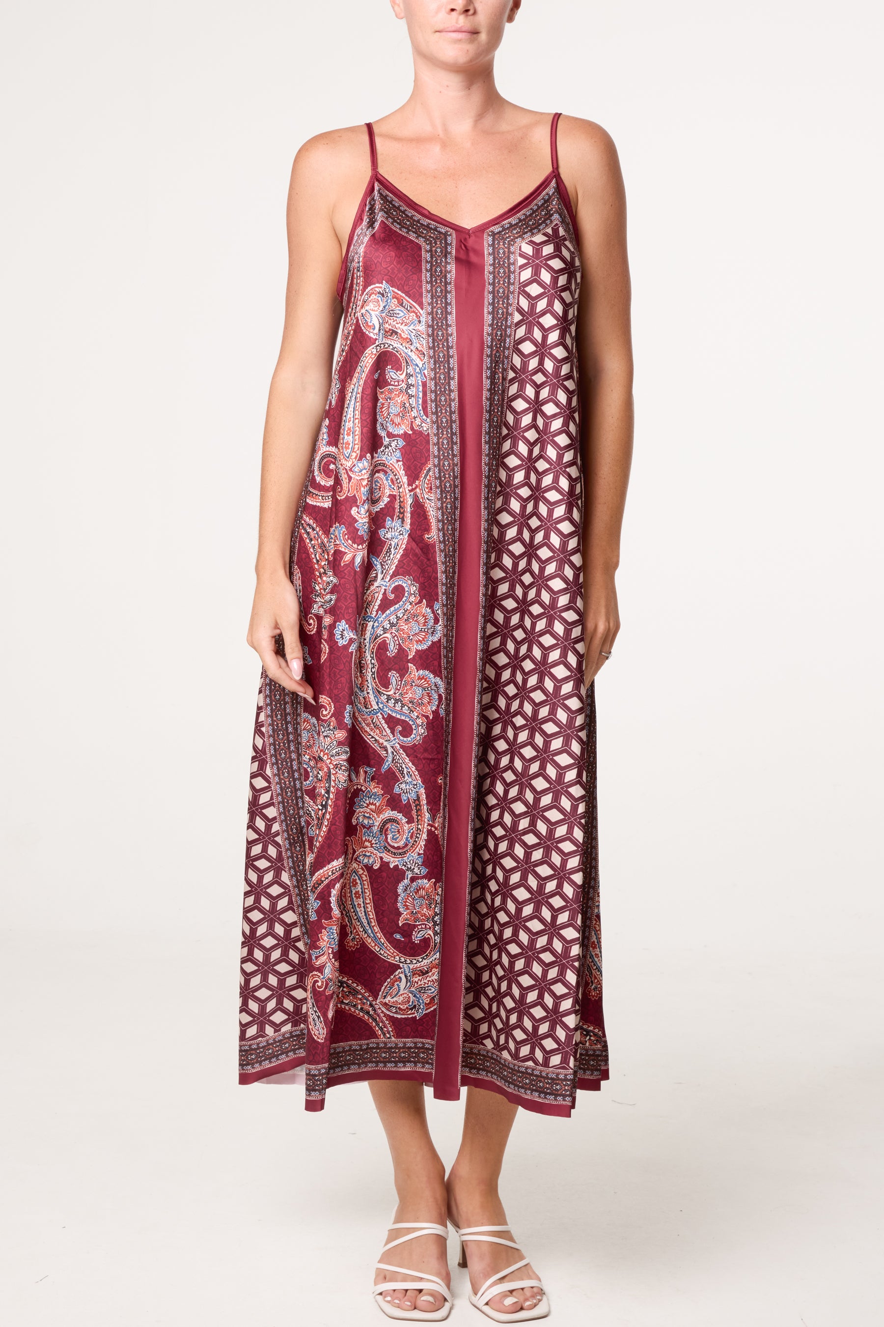 Mix Geo Patterned Dress