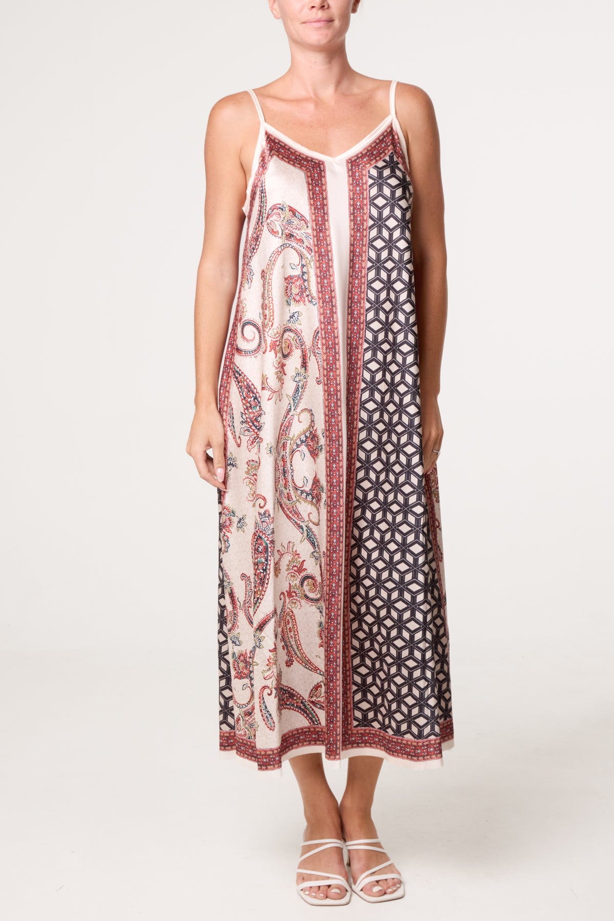 Mix Geo Patterned Dress