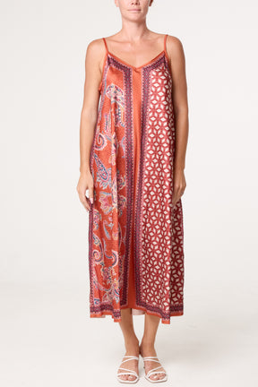 Mix Geo Patterned Dress