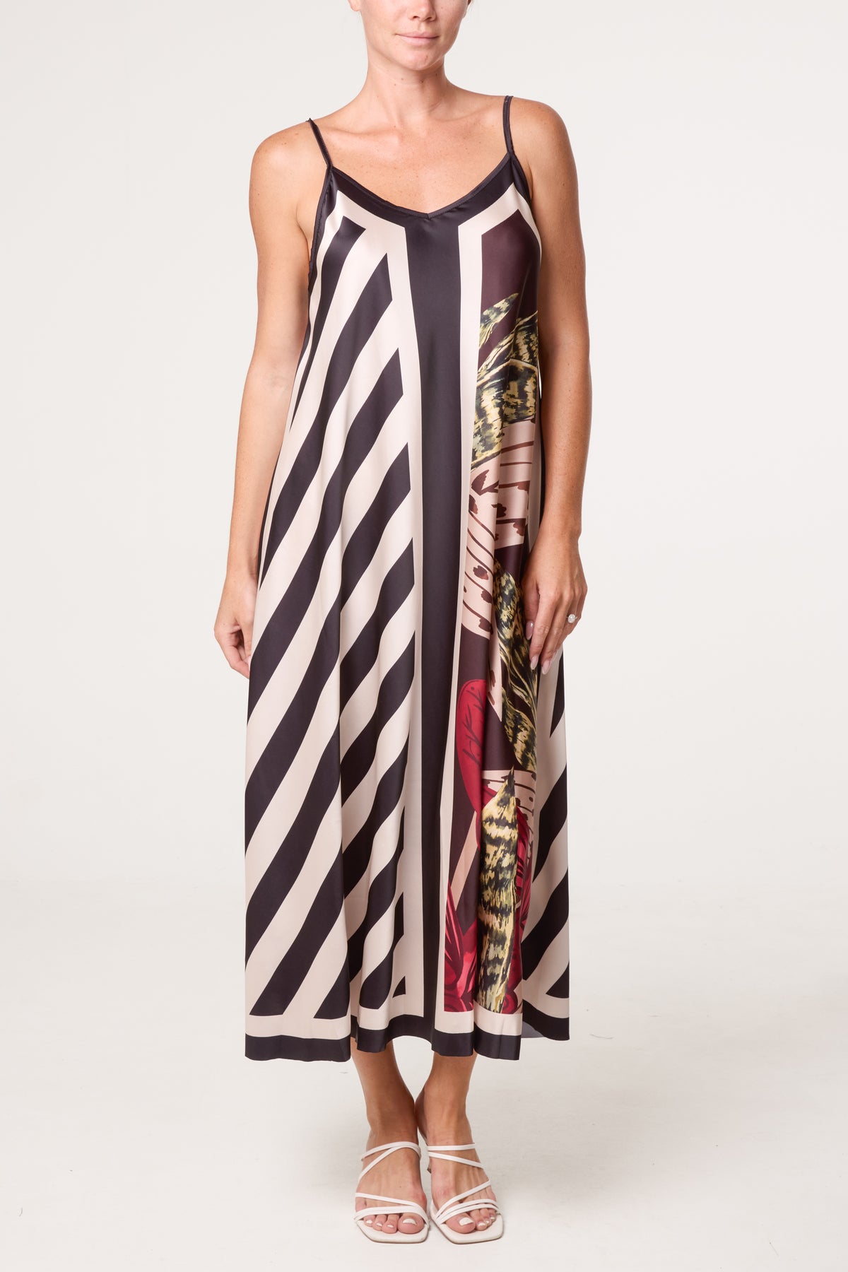 Geo Pattern Midi Dress