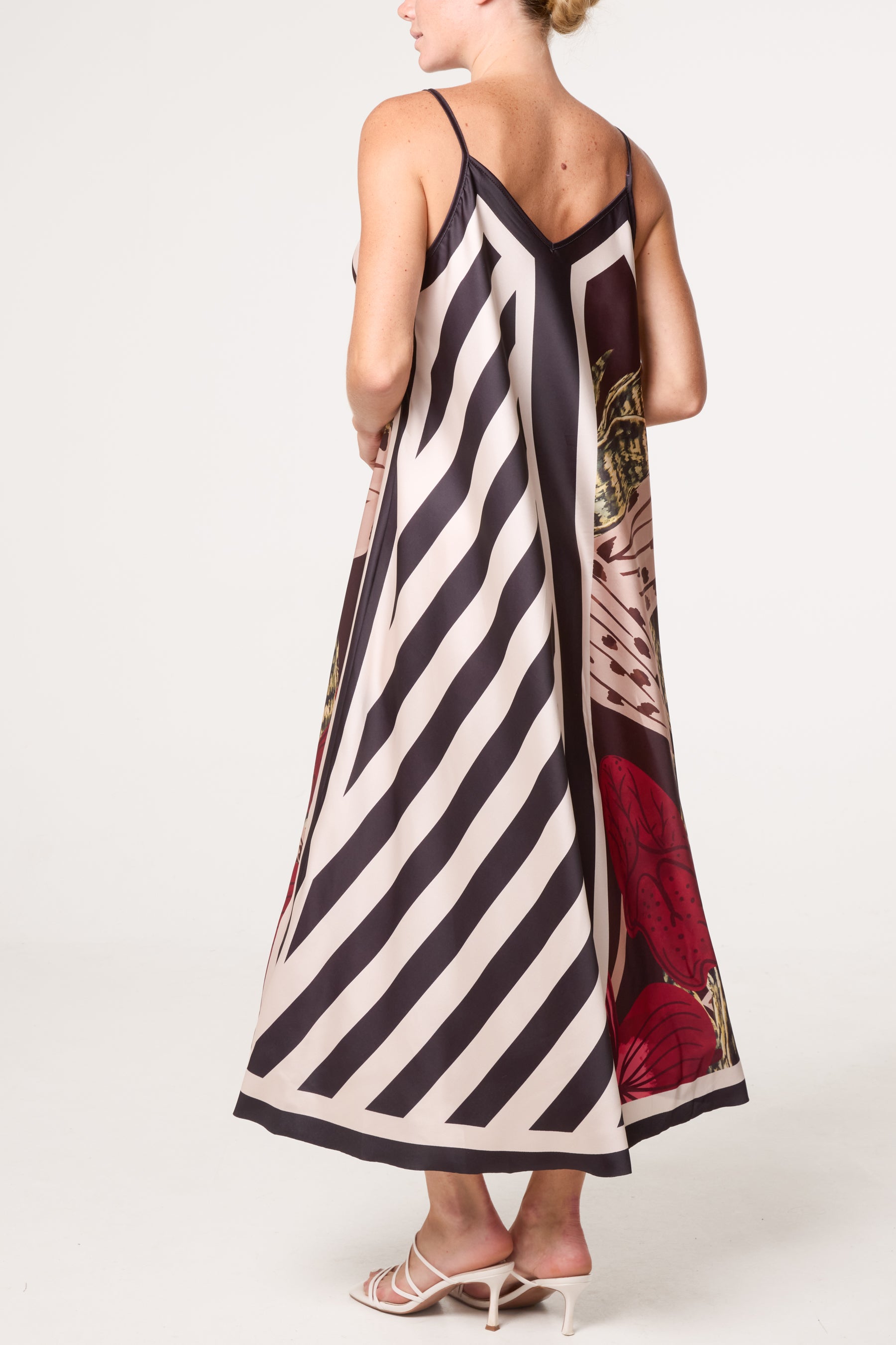 Geo Pattern Midi Dress