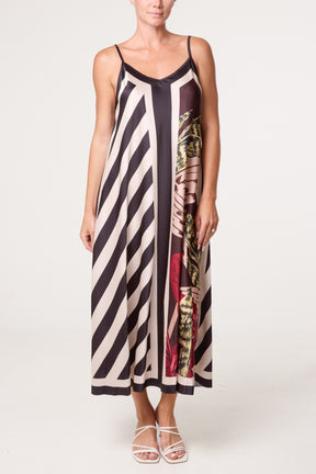 Geo Pattern Midi Dress