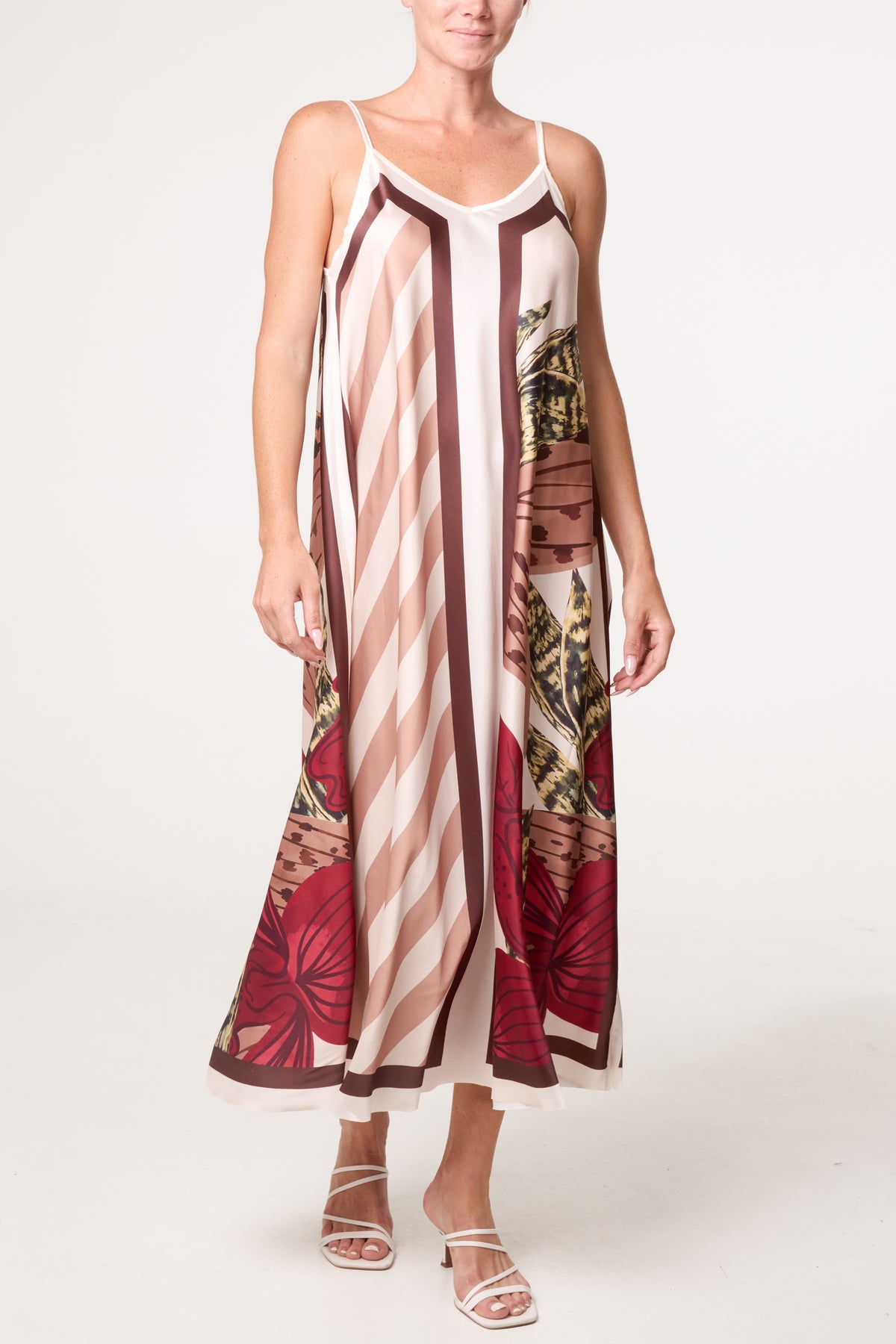 Geo Pattern Midi Dress