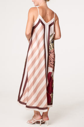 Geo Pattern Midi Dress