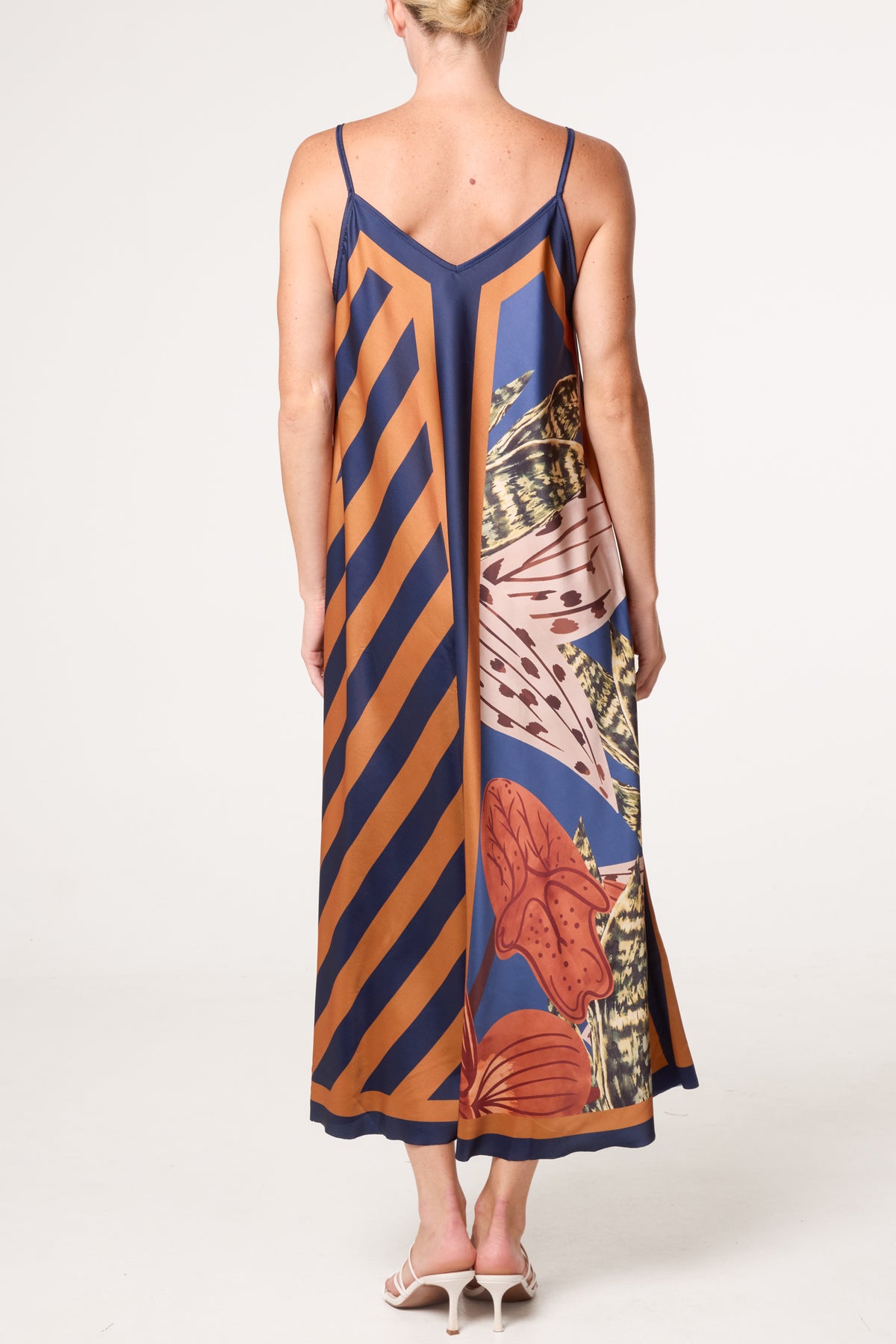 Geo Pattern Midi Dress