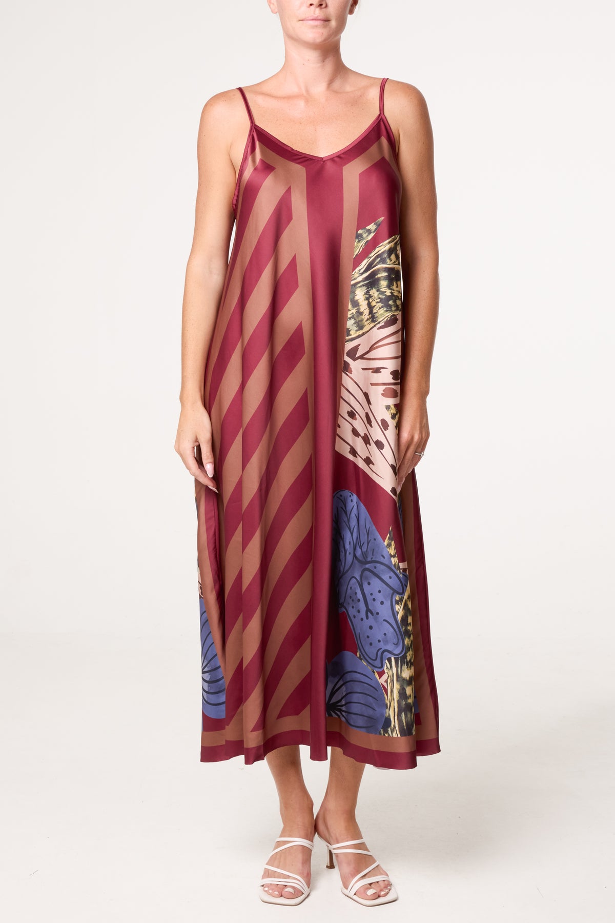 Geo Pattern Midi Dress