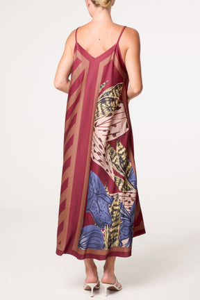 Geo Pattern Midi Dress