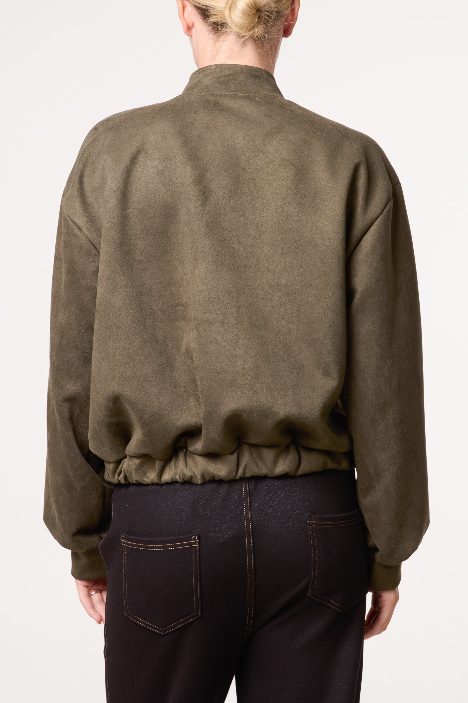 Suedette Double Front Pocket Jacket