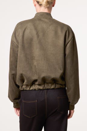 Suedette Double Front Pocket Jacket