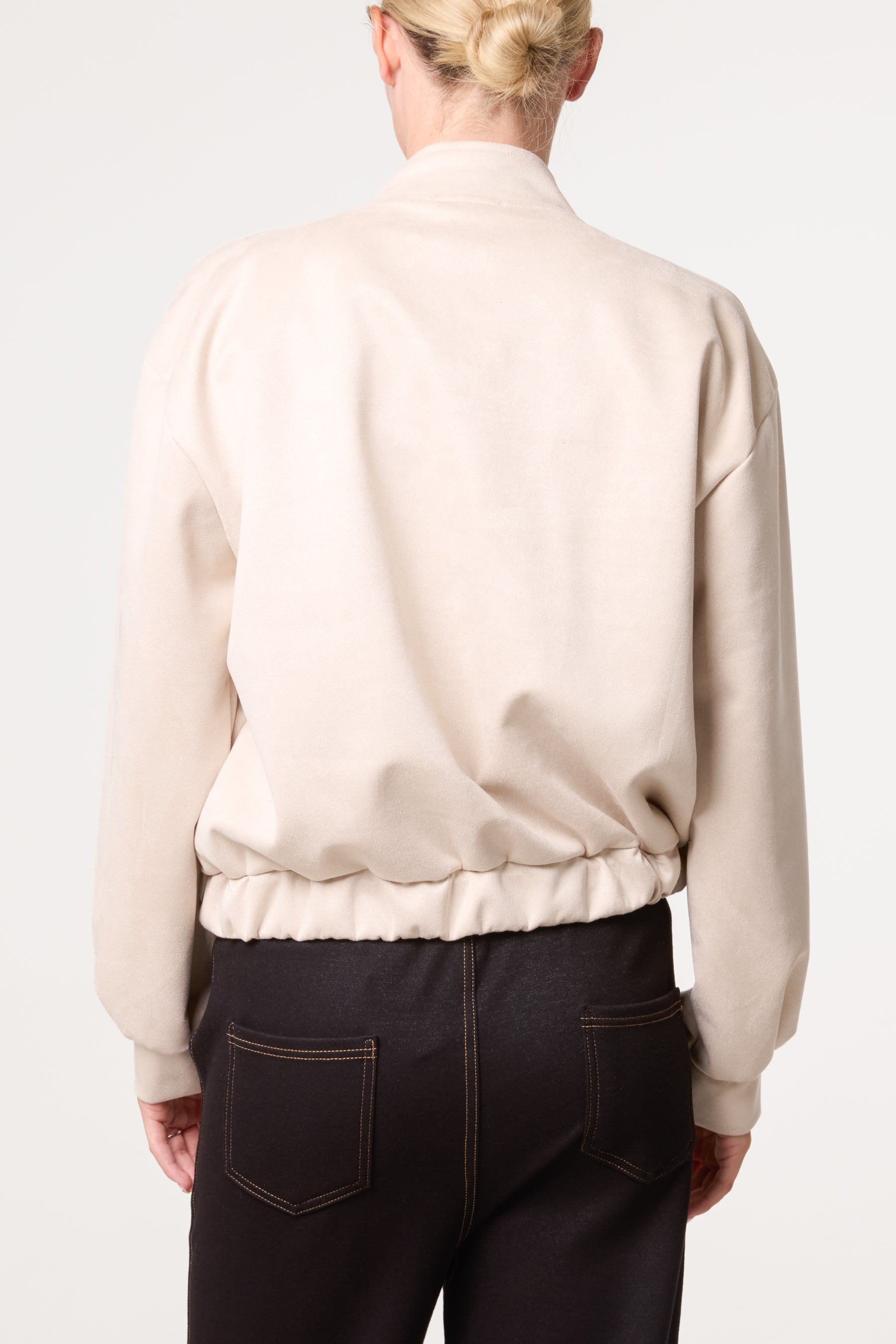 Suedette Double Front Pocket Jacket