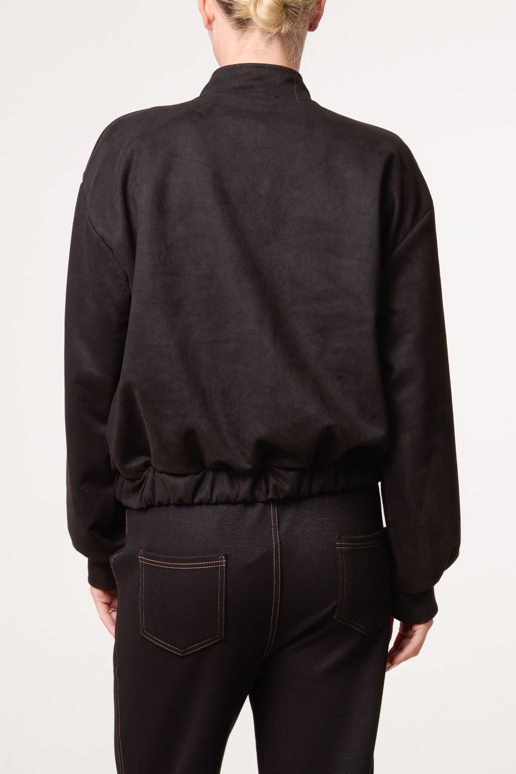 Suedette Double Front Pocket Jacket
