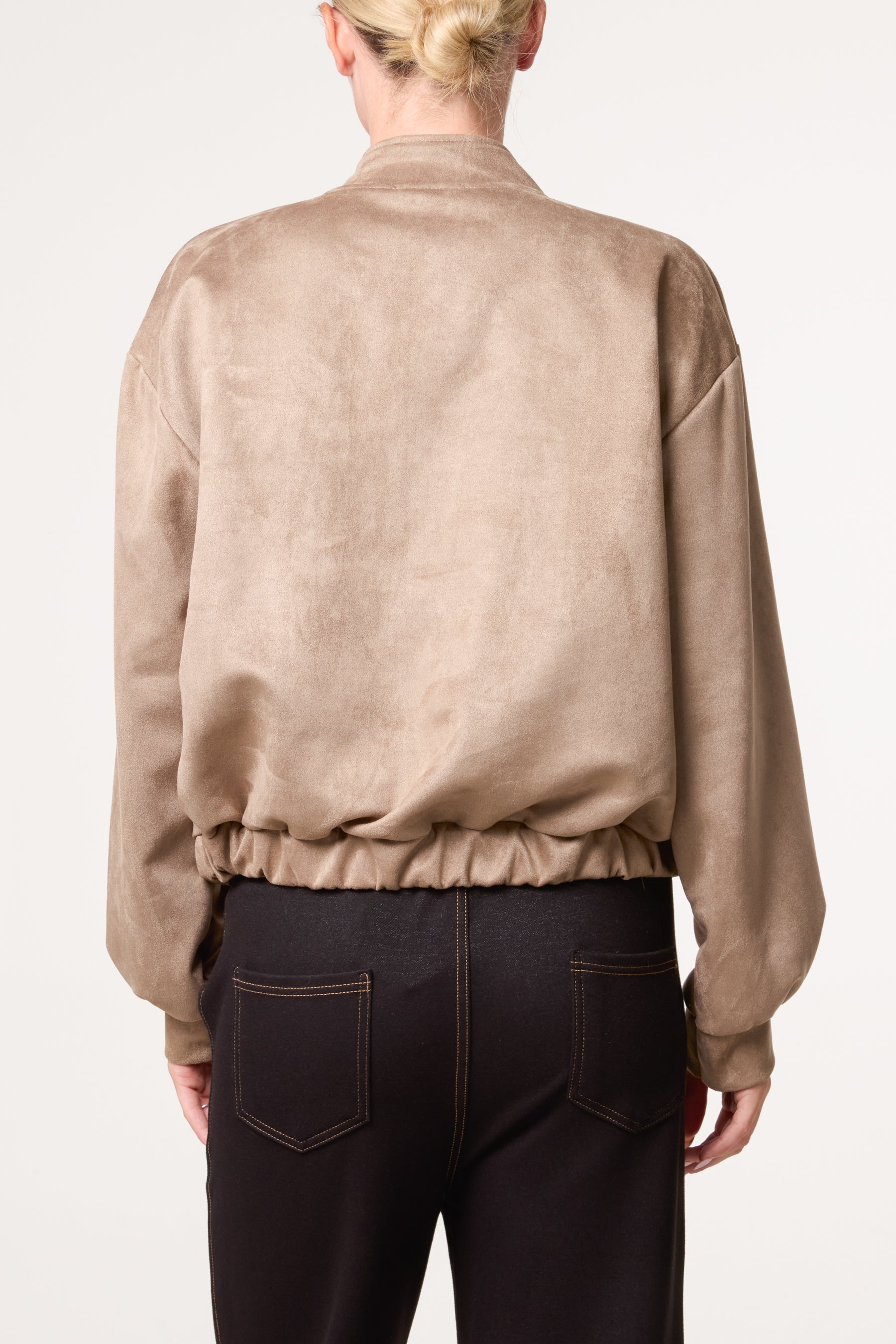 Suedette Double Front Pocket Jacket